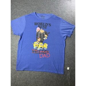 Minions Worlds Best DAD T-Shirt/ Men's (XL) Licensed Cotton Blend